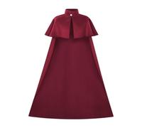 ZPGVWXKO Halloween Cape, Clock, Scary Accessories for Masqueraders And Role-Playing Games, Red