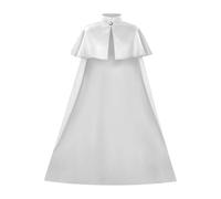 ZPGVWXKO Halloween Cape, Clock, Scary Accessories for Masqueraders And Role-Playing Games, White