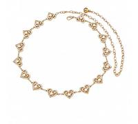 ZPGVWXKO Metal Waist Chain Belt Eye-Catching Waist Chain with Clasp Statement Jewelry for Summer Occasions, Beachwear, Resort Wear, Bead
