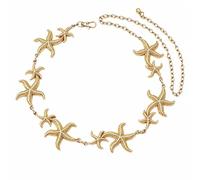 ZPGVWXKO Metal Waist Chain Belt Eye-Catching Waist Chain with Clasp Statement Jewelry for Summer Occasions, Beachwear, Resort Wear,