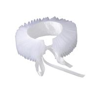 ZPGVWXKO Vintage Elizabethan Pleated Collar with Ruff And Medieval Lace Details, Made From Comfortable And Removable, Ideal for A Themed Event, style C