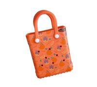 ZPGVWXKO Washable and Portable Beach Bag, Creative, with Drainage Holes, Ideal for Boating Or The Market, Orange Bear