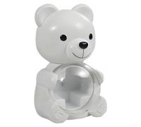 ZPGVWXKO Watch Winder with Silent and Professional Presentation Case in The Shape of A Bear, for Men's and Women's Watches, to Be Placed in A, White