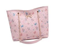 ZPGVWXKO Women Tote Bag Shoulder Handbag Tote Large Capacity Purse Trendy Floral Butterfly Print Crafted From Cloth PU Suitable for Shopping And
