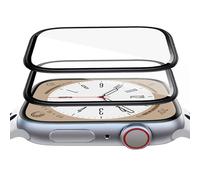 ZPIAR 2 Pack Tempered Glass Screen Protector for Apple Watch Series 7/8 41mm,Full Screen Coverage Bubble Free Anti-Scratch HD Film for iWatch (41mm, Black)