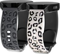 ZPIJOO Floral Watch Band Compatible with Samsung Galaxy Watch 7 Band 6 5 4 Active 2 40mm/44mm, 20mm Soft Silicone Band for Galaxy Watch 3(41mm), Galaxy Watch 6/4 Classic, Watch FE(40mm)/5 Pro(45mm)