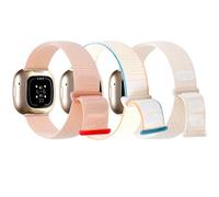 ZPIJOO Nylon Loop Band Compatible with Fitbit Versa 3/Fitbit Versa 4 /Fitbit Sense/Sense 2 Adjustable Breathable Band for Women Men, Magic-Tape Soft Replacement Wristband Accessory