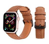 ZPIJOO Top Grain Leather Bands Compatible with Apple Watch Band for Men Women 49mm 46mm 45mm 44mm 42mm, Genuine Leather Replacement Strap for iWatch Ultra 2, Ultra, SE, Series 10 9 8 7 6 5 4 3 2 1