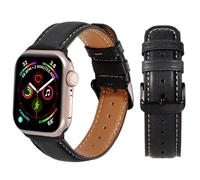 ZPIJOO Top Grain Leather Bands Compatible with Apple Watch Band for Men Women 49mm 46mm 45mm 44mm 42mm, Genuine Leather Replacement Strap for iWatch Ultra 2, Ultra, SE, Series 10 9 8 7 6 5 4 3 2 1