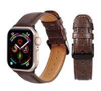 ZPIJOO Top Grain Leather Bands Compatible with Apple Watch Band for Men Women 49mm 46mm 45mm 44mm 42mm, Genuine Leather Replacement Strap for iWatch Ultra 2, Ultra, SE, Series 10 9 8 7 6 5 4 3 2 1