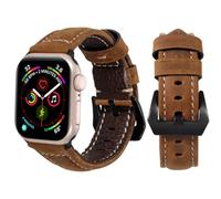ZPIJOO Top Grain Leather Bands Compatible with Apple Watch Band for Men Women 49mm 46mm 45mm 44mm 42mm, Premium Genuine Leather Strap for iWatch Ultra 2, Ultra, SE, Series 10 9 8 7 6 5 4 3 2 1