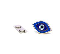 ZPINZ Nazar Evil Eye Cheshm Enamel Lapel Pin with Magnetic Backing for jacket, backpack, memorial, clothes, bag, shirt, 1.25 inch / 32 mm, Iron, iron