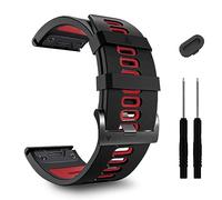 ZPJPPLX 26mm Easy Fit Watch bands For tactix 8 Fenix 8 51mm 7X Pro 6X 5X,Soft Silicone Sport Straps Compatible for Garmin Tactix7/Fenix 6X Pro/Fenix 5X Plus/Enduro3 2/Descent Mk2i/3i Epix Pro 51mm