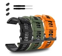 ZPJPPLX 26mm Easy Fit Watch bands For Tactix 8/Fenix 8 7X Pro 6X 5X,Soft Silicone Sport Straps Compatible for Garmin Tactix8/7/Fenix 6X Pro/5X Plus/Enduro3 2/Descent Mk2i/3i Epix Pro quatix 8 51mm