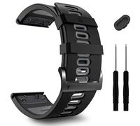 ZPJPPLX 26mm Easy Fit Watch bands For Tactix 8/Fenix 8 7X Pro 6X 5X,Soft Silicone Sport Straps Compatible for Garmin Tactix8/7/Fenix 6X Pro/5X Plus/Enduro3 2/Descent Mk2i/3i Epix Pro quatix 8 51mm