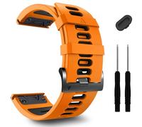 ZPJPPLX 26mm Easy Fit Watch bands For Tactix 8/Fenix 8 7X Pro 6X 5X,Soft Silicone Sport Straps Compatible for Garmin Tactix8/7/Fenix 6X Pro/5X Plus/Enduro3 2/Descent Mk2i/3i Epix Pro quatix 8 51mm