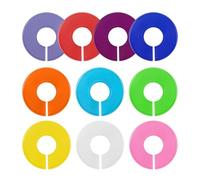ZPLASK 10 PCS Wardrobe Dividers, Wardrobe Dividers for Clothes, Colorful Plastic Wardrobe Divider for Sorting Clothes Size and Color, Reusable Wardrobe Separators for Home Cloth Store