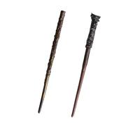 ZPLASK 2 Pcs Magic Wand Wizard Wand Halloween Dress Up Accessory Magic Props Plastic Magic Wand for Girls Boys Cosplay Toys Wizard Costume Accessory