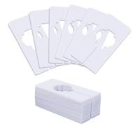 ZPLASK 20 PCS Wardrobe Dividers, White Wardrobe Divider, Rectangle Hanger Clothes Rail Dividers, Writable Clothes Dividers for wardrobe Sorting Classify Clothing Size and Colors