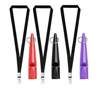 ZPLASK 3PCS Dog Whistles for Recall, Dog Training Whistle, Long Distance Dog Training Whistle with Lanyard and Keychain, Dog Whistle 210.5 for Acme(Red, black and purple)
