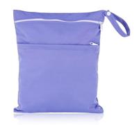 ZPLASK Wet Bag, Wet Clothes Bag, Waterproof Reusable Portable Small Wet Bag, Washable Wet Bags for Swimming Camping Travel Gym Pool Beach for Storage Dry Or Wet Clothes 14.1X11.6 Inch (Purple)