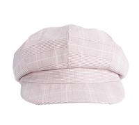 ZPLKKYGR Adjustable Cotton Baseball Cap, Plaid Print, Lightweight, Breathable, for Outdoor, Casual, Spring and Summer Wear (Pink)