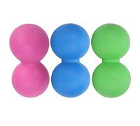 ZPLKKYGR Deep Tissue Muscle Massager, Peanut Shape for Self Myofascial Release, Portable Handheld Body Roller for Shoulder, Neck, Back, High-Density Silicone for Wall a (Rose red + Green + Blue)