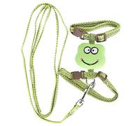 ZPLKKYGR for Cat Harness, Adjustable Pet Vest, I-Shaped Chest Strap with Breathable Mesh, Soft Padded Edging for Puppies Kittens Rabbits Small Animals, Secure Leash Attachment (Green)