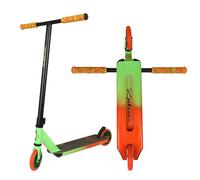 Zplus Pro Scooter - Stunt Trick Beginner to Advanced Freestyle Street Pro Scooter for Kids Ages 8 and Up, Teens and Adults(Green/Orange)
