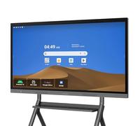 ZPNUZDU 65" 4K Smart Board,Google EDLA Certified with 50MP AI Camera,40-Point Touch Digital Whiteboard,Android 14, 8+128GB,SmartBoard for Classroom Office Home（Wall Mount Included） (65 Inch)