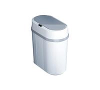 Zpoicaegn Trash Can Electronic Automatic Garbage Bin Waterproof Bathroom Kitchen Dustbin Intelligent Waste Bin White