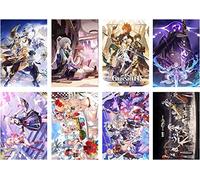 ZPPLD 8pcs Genshin Impact Poster,Anime Posters for Bedroom,Anime Collage Kit for Wall,Anime Pictures,Genshin Impact Merch,Figure Manga Poster, Bedroom Decoration 42 x 29 cm (B)