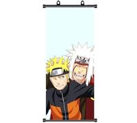 ZPPLD Naruto Scroll Picture, Anime Poster Large, Jiraiya Fabric Poster for Wall Decoration, 70 x 30 cm Manga Scroll
