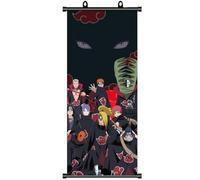 ZPPLD Naruto Scroll Picture, Large Anime Poster, Akatsuki Wall Decoration, Manga Video Game Scroll, Fabric Poster 70 x 30 cm