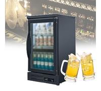 ZPRMMN 36in Can Beverage Refrigerator Wine Cooler Clear Front Glass Door Small Drink Touch Screen For Soda Beer Bar (Color : Single Door, Size : 110V)