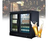 ZPRMMN Electric Cooler Beverage Refrigerator With Defogging Function Cooler 36in Fridge Soda Beer Small Wine Champagne Cooler For Nightclub Bar (Color : Double Door, Size : 220V)