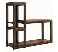 ZPRYZHD Multifunctional Aquarium Stand, Open Storage Area Fish Tank Stand, Adjustable 3-Tier Rack, Strong Load-bearing Capacity, for Home, Office(90x50x110cm)