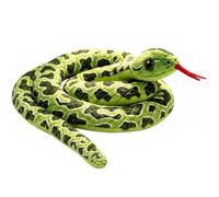 ZPSCXQ 1-Piece Snake Toy, 100cm Realistic Fake Snake Plush, Cyan Curved Fabric Toy Snake for Jungle Theme Party Decoration and Prank Props