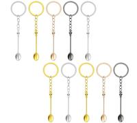 ZPSCXQ 10 Mini Spoons, Coke Spoon and Snuff Spoon Set, Compact 5.9 x 1.1 cm Size, Portable and Lightweight for Various Uses