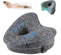 ZPSCXQ Knee Cushion, Alignment Pillow, for Sleeping on Side, Ergononmic Memory Foam Wedge Pillow, Heart Shape Knee Support, Pregnancy Bed Leg Cushion, (Dark Grey)