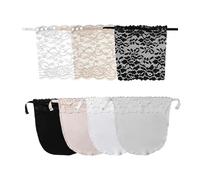 ZPSCXQ Modesty Panels for Low Cut Tops, 7 PCS Cleavage Cover Up for Dresses, Lace Inserts for Low Cut Tops, Padded Bandeau Bra, Office Wear and Party Dress Layering, 35cm*21cm, Spandex Material
