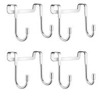 ZPSCXQ Over Door Hooks, Tea Towel Holders for Kitchens, Over The Door Hook Hanger, 4 Pack, 7 X 6.5 Cm, Durable Overdoor Towel Rail