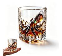 ZPSCXQ Personality Unique Kraken Drinkware，3D Kraken RumOctopus Bottle,Collectible Gift for Men Marine Lovers,Ideal Gift for Dads, Brothers, Rum & Whiskey Enthusiasts, and Pirate-Themed Collectors