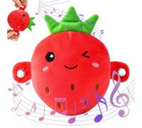 ZPSCXQ Strawberry Interactive Music Plush Toy, Touch Sensitive Fruit&Piano Plush Toys, Soft Plush Educational Sensory Singing Dolls Suitable for Early Learning, Parent-Child Games, Birthday Gifts