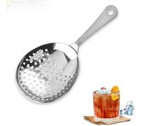 ZPSHYD 304 Stainless Steel Julep Cocktail Strainer,Julep Strainer - Cocktail Strainer - Stainless Steel Cocktail Strainer Spoon