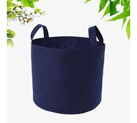 ZPSHYD Extra-Large Biodegradable Plant Grow Bags with Handles, Deep Navy Blue, Ideal for Seedling Nursery & Gardening(40cm)