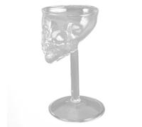 ZPSHYD Glass Skull Head Goblet Crystal Glass Skull Head Goblet, Transparent Glass Cup for Red Wine Whiskey Champagne, Beverage Cup