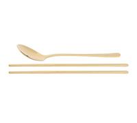 ZPSHYD Golden Spoon Chopsticks Set,304 Stainless Steel Spoon Chopsticks Set Korean Style Cutlery Gift for Party,Wedding,Reunion,Souvenir(Gold)