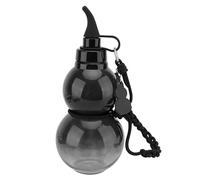 ZPSHYD Gourd Sports Water Bottle, 800ml Leak Proof Portable Gourd Drinking Bottle for Travel, Black, Drop Proof Gourd Shaped Design