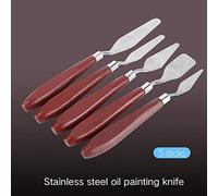 ZPSHYD Paint Spatula Stainless Steel Palette Knife Set, 5 Pack, Pro Artist Painting Mixing Scraper Spatula for Oil and Acrylic Paints